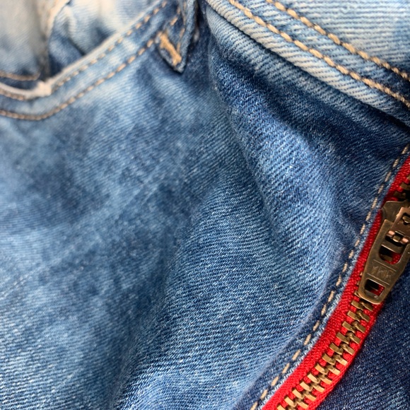 Y2K High Rise Jeans Ed Hardy Jeans with Patches Slim Straight High Rise - Picture 6 of 17